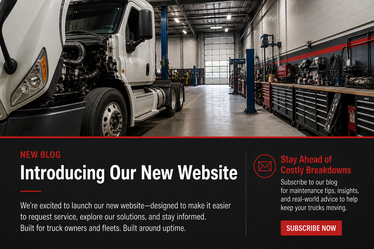 STS Truck Services new website launch for diesel repair and fleet service in Blair Nebraska